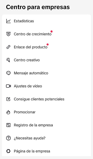 tiktok empresas panel